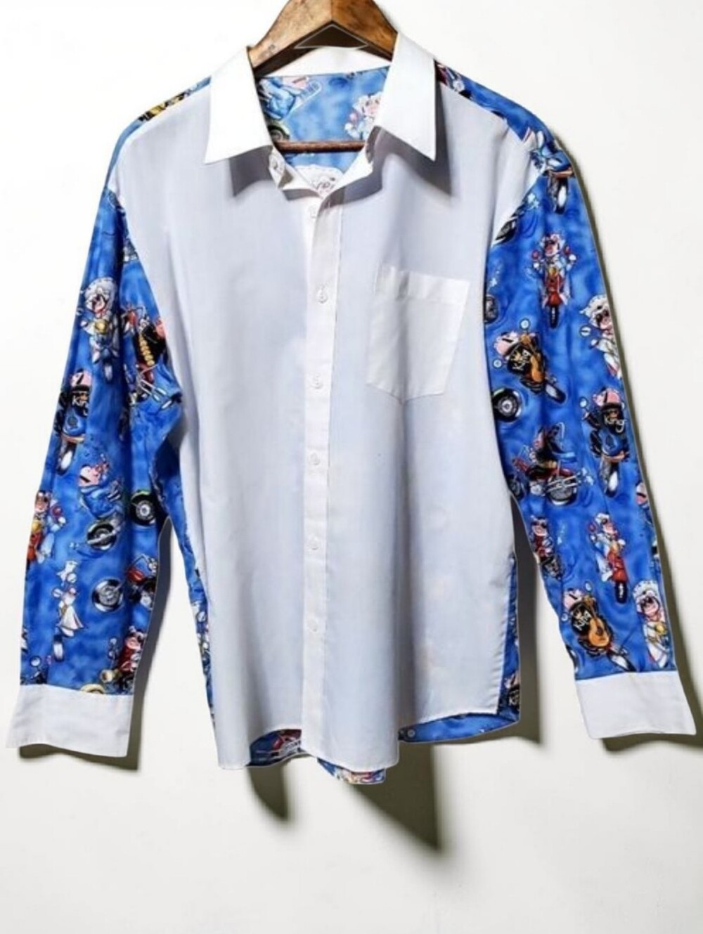 Elvis Presley Mens Hog Theme Casual Button Down Shirt Size XL Heart Break Hotel